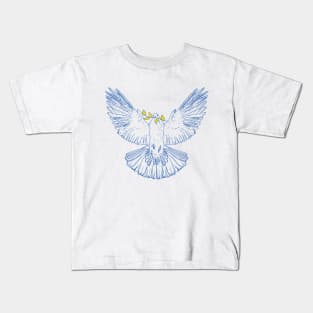 The Dove of Peace | Support Ukraine Kids T-Shirt